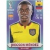 Sale Cards Jhegson Méndez Ecuador Panini World Cup Stickers 2022