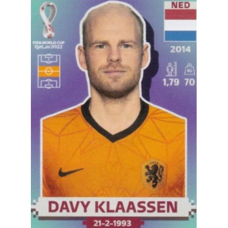 Sale Sticker Davy Klaassen Netherlands Panini World Cup 2022