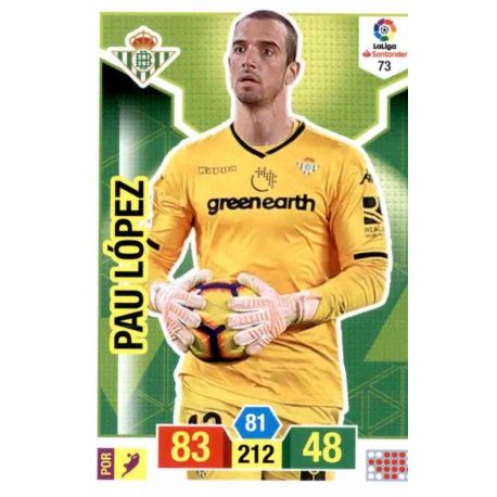 Pau Lopez Betis 73 Adrenalyn XL La Liga Santander 2018-19