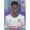 Sale Cards Timothy Weah United States Panini Fifa Stickers 2022