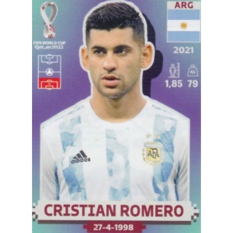 Sale Cards Cristian Romero Argentina Panini World Cup 2022 Qatar