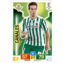 Canales Betis 82 Adrenalyn XL La Liga Santander 2018-19