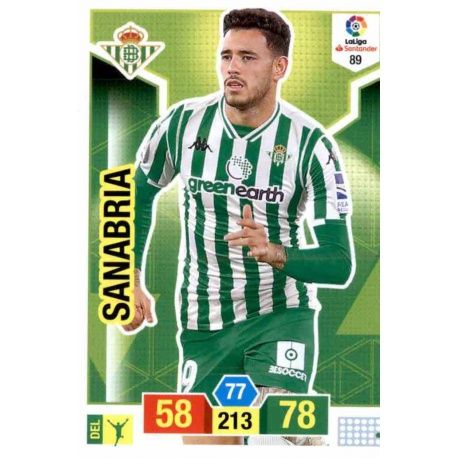 Sanabria Betis 89 Adrenalyn XL La Liga Santander 2018-19