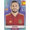 Buy Soccer Stickers Koke Spain Panini Stickers Qatar 2022