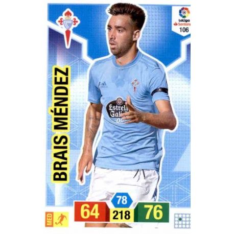 Brais Méndez Celta 106 Adrenalyn XL La Liga Santander 2018-19