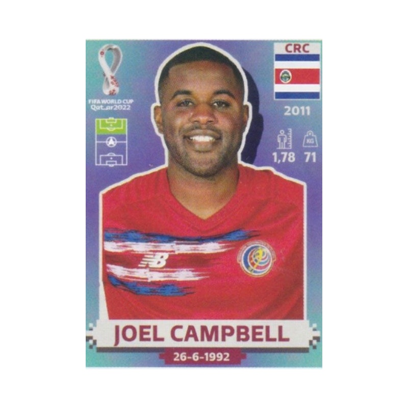 Sale Sticker Joel Campbell Costa Rica Panini Fifa Stickers 2022