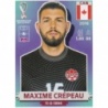 Comprar Cromos Maxime Crépeau Canada Panini Mundial Qatar 2022 España