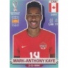 Sale Cards Mark-Anthony Kaye Canada Panini Stickers Qatar 2022