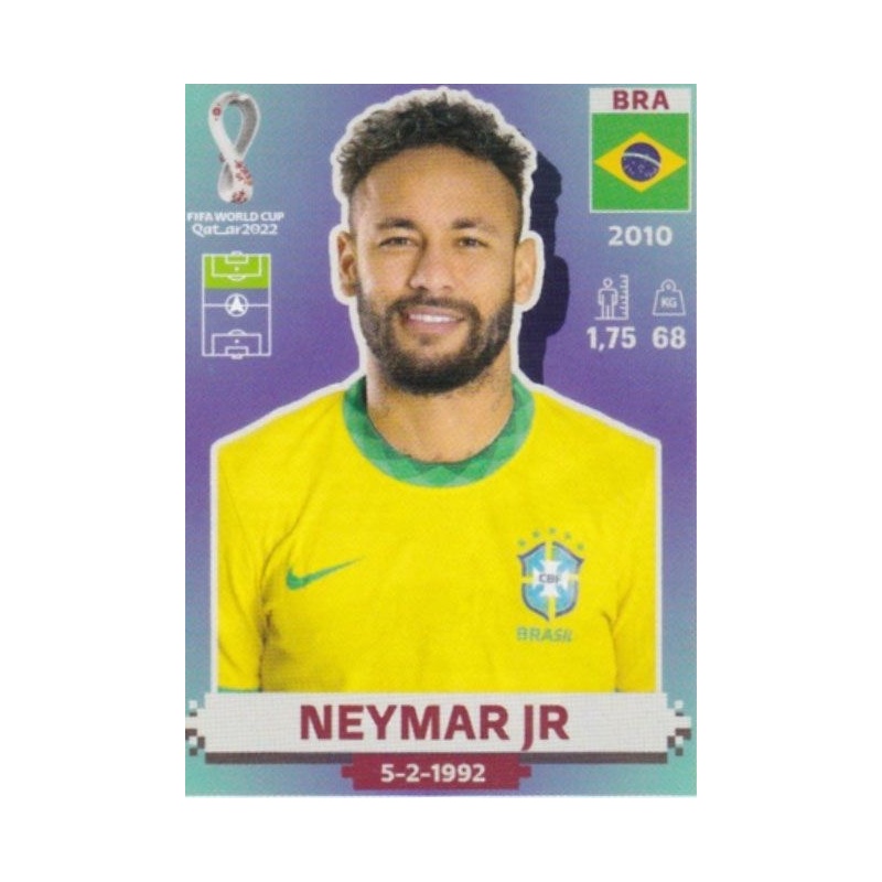 NEYMAR JR Extra Sticker World Cup 2022 Qatar ⚽️ BRONZE BRAZIL