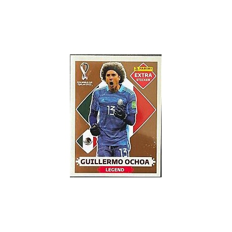 Sticker EXTRA Bordô: Figurinha do Guillermo Ochoa- Álbum Copa do Mundo 2022  – Vício Mania Figurinhas