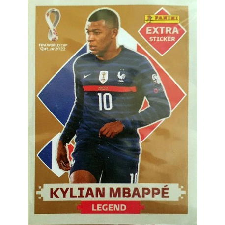 Figurinha Kylian Mbappe Legend Prata Extra Stricker