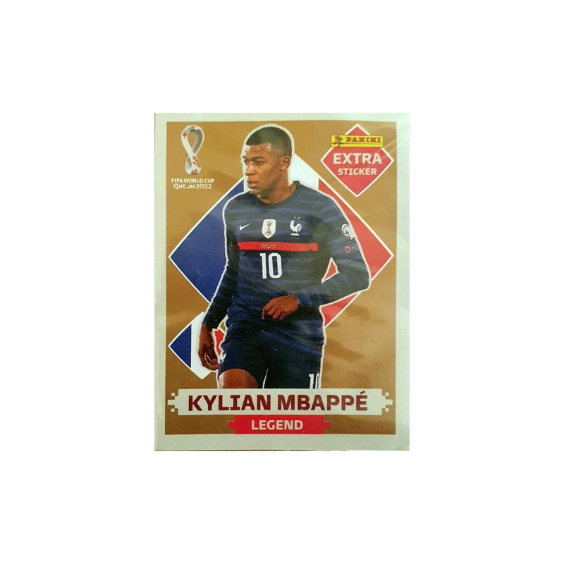 Figurinha Kylian Mbappé Legend Prata Extra Stricker