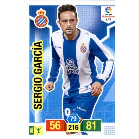 Sergio Garcia Espanyol 137 Adrenalyn XL La Liga Santander 2018-19